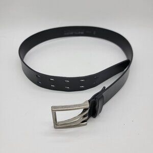 Mens Projek Belt Raw Bonded Leather Belt Made in‎ Canada Black Size 38 Heavy EUC